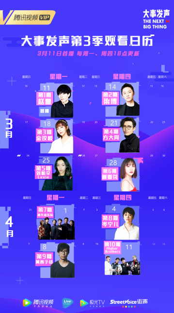 《大事发声The Next Big Thing》第3季全面升级强势回归,瞄准Live音乐之巅火力全开