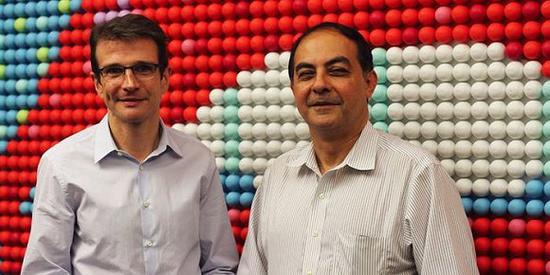 eos的两位联合创始人，左为Jonathan Teller，右为Sanjiv Mehra